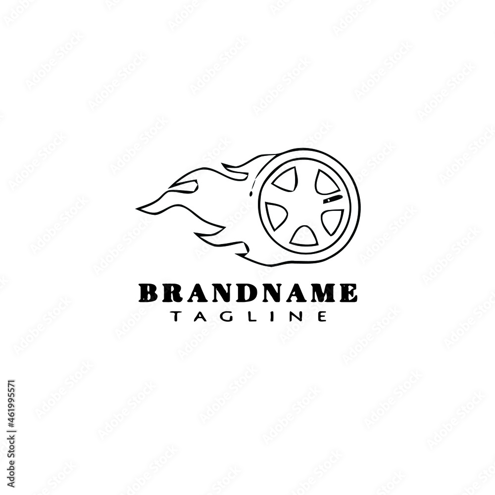 burnout logo cartoon icon design black isolated vector illustration burnout logo cartoon icon design black isolated vector illustration