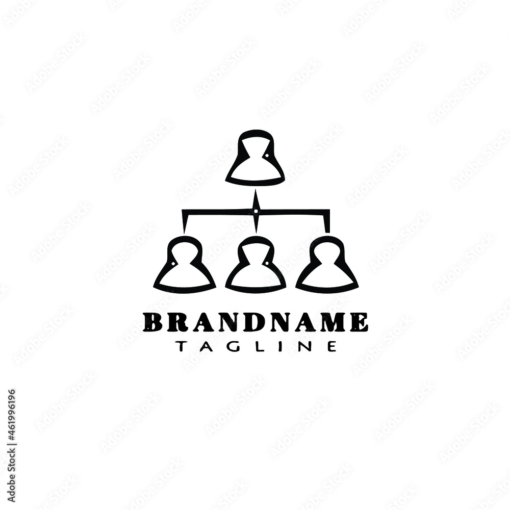 business group logo cartoon icon design template black isolated vector business group logo cartoon icon design template black isolated vector