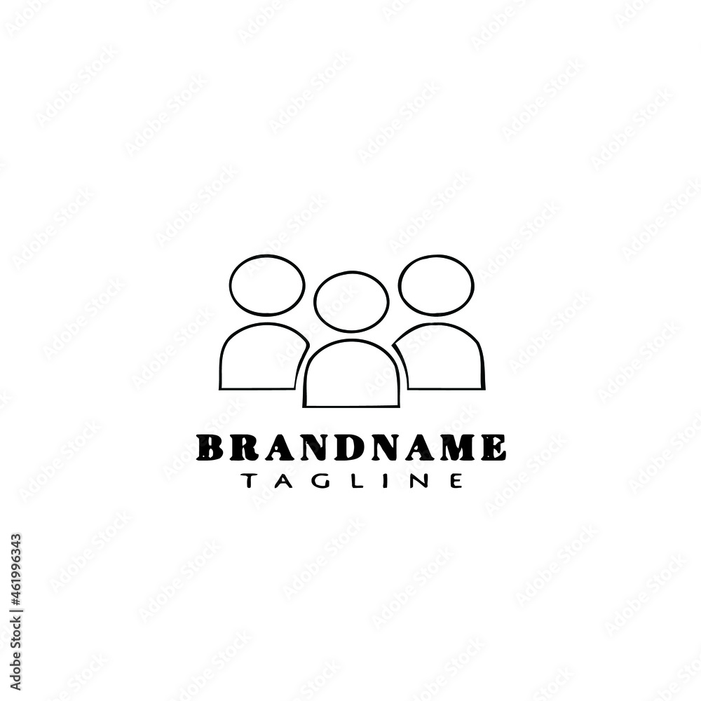 business group logo cartoon icon design black isolated vector illustration business group logo cartoon icon design black isolated vector illustration