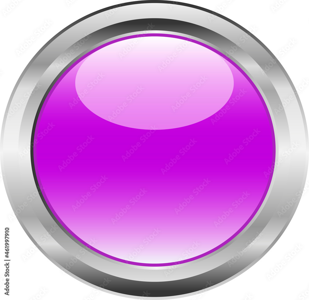 violet button with metal border violet button with metal border