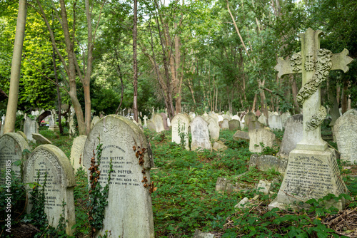 Canvas Print Highgate Cemetery East London