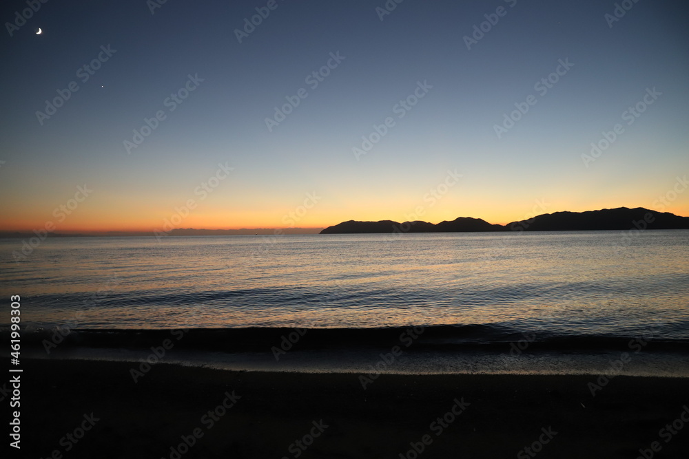 SDGs山口県の自然！下松市笠戸島と瀬戸内海の夕暮れ　光市虹ヶ浜撮影