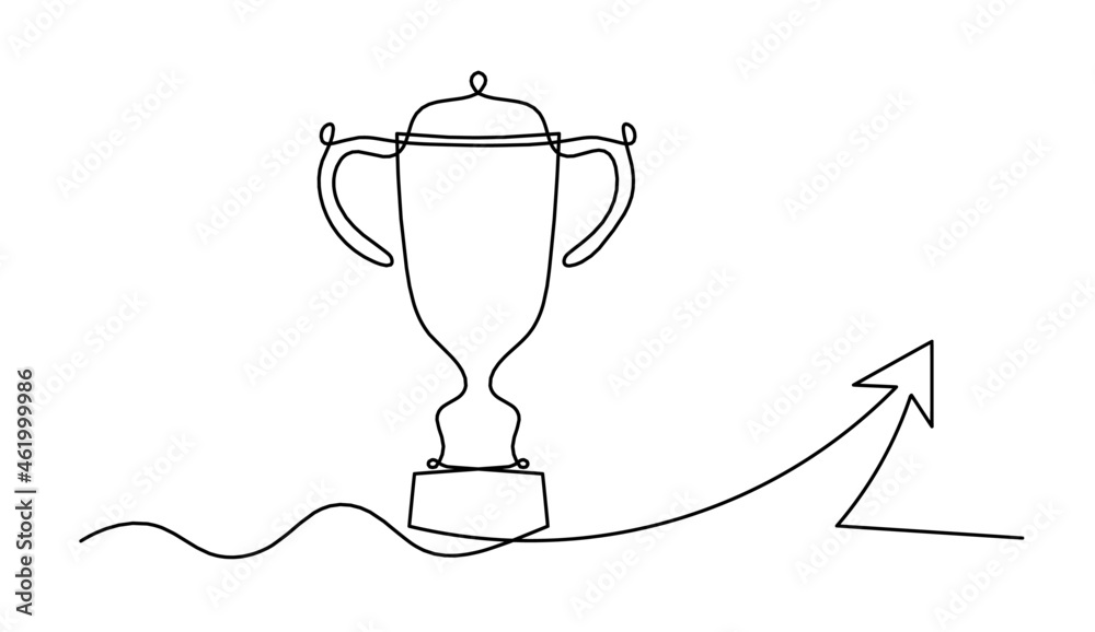 Abstract cup as continuous lines drawing on white as background. Vector Abstract cup as continuous lines drawing on white as background. Vector