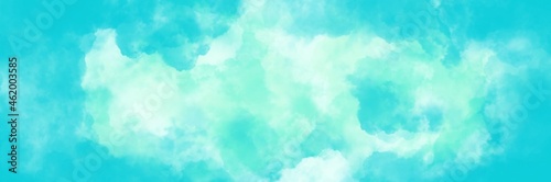Abstract background painting art with sky blue cloud paint brush for presentation, website, halloween poster, wall decoration, or t-shirt design. © Fariz Ardiansyah