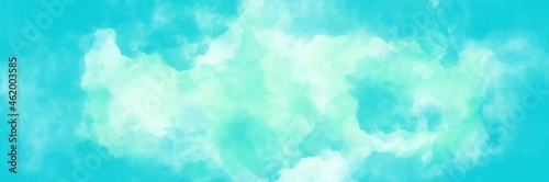 Abstract background painting art with sky blue cloud paint brush for presentation, website, halloween poster, wall decoration, or t-shirt design.