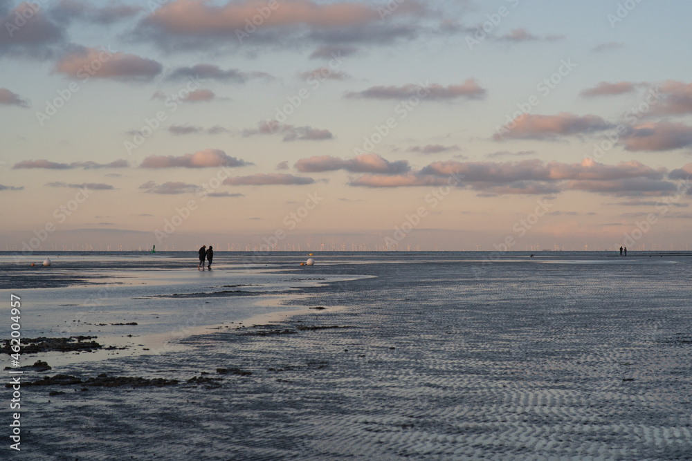 Beach Sunset Sonnenuntergang Cuxhaven Strand Wattenmeer