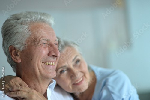 portrait of a senior couple smiling