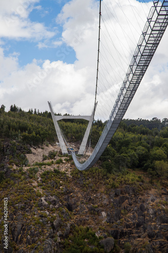 World Longest pedestrian suspended bridge in Passadiços do Paiva at Arouca Geopark photo