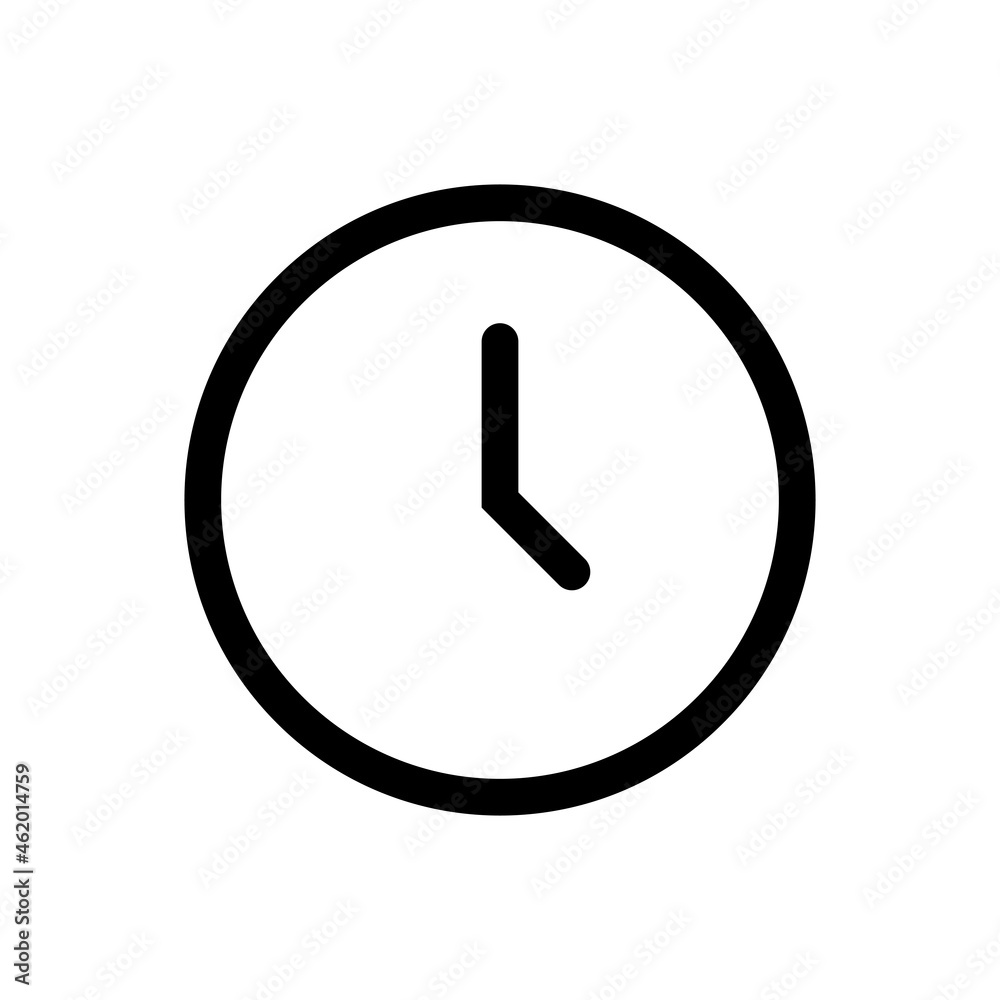 Clock icon. Time icon vector Clock icon. Time icon vector