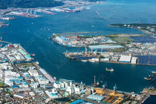 静岡県の清水港付近を空撮 © northsan