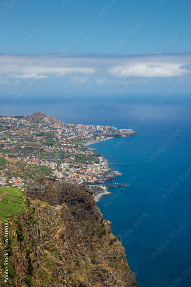 Mountains and Funchal city seen from 