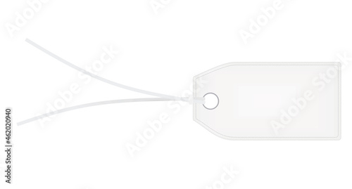 White notice label. vector illustration