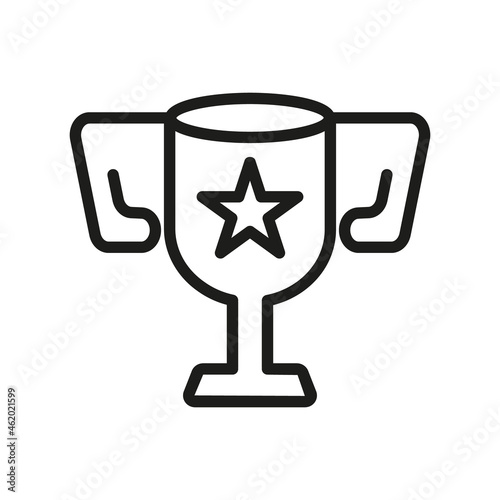 Vector Line Icon Related Award, Cup, Winner, Trophy