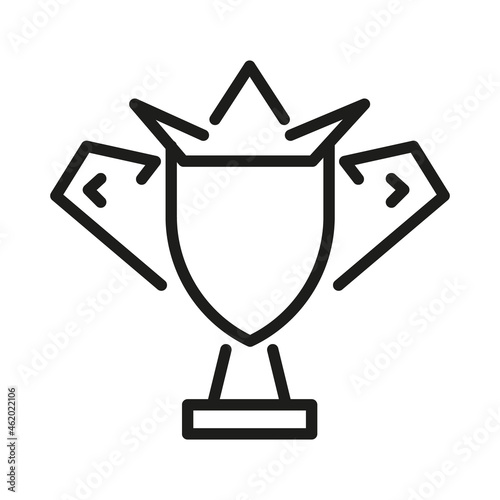 Vector Line Icon Related Award, Cup, Winner, Trophy