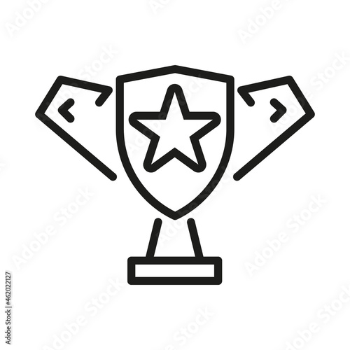 Vector Line Icon Related Award, Cup, Winner, Trophy