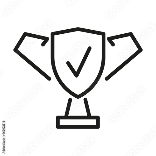 Vector Line Icon Related Award, Cup, Winner, Trophy