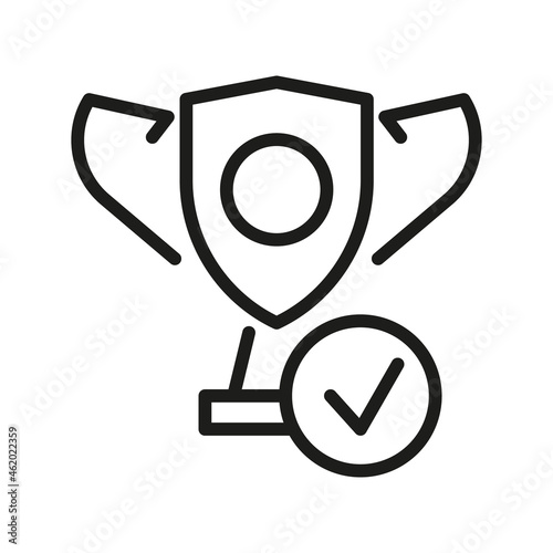 Vector Line Icon Related Award, Cup, Winner, Trophy