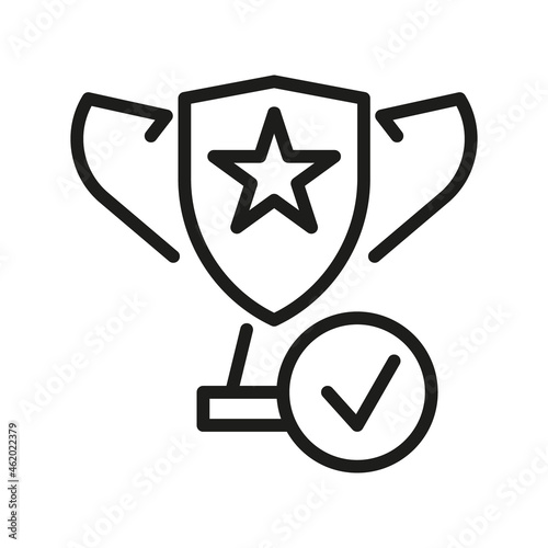 Vector Line Icon Related Award, Cup, Winner, Trophy