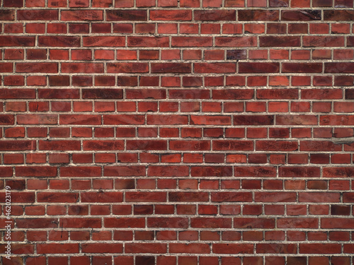 the old red brick wall background