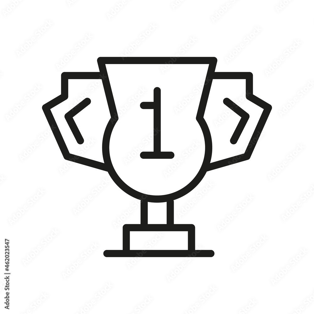 Vector Line Icon Related Award, Cup, Winner, Trophy