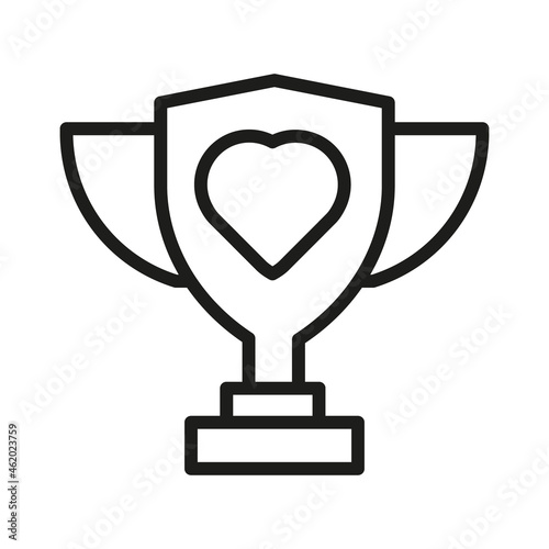 Vector Line Icon Related Award, Cup, Winner, Trophy