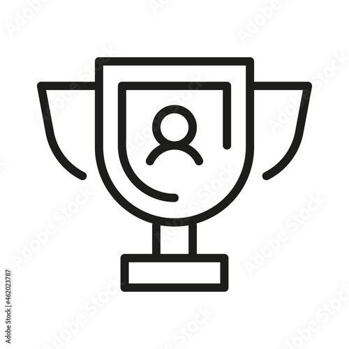 Vector Line Icon Related Award, Cup, Winner, Trophy