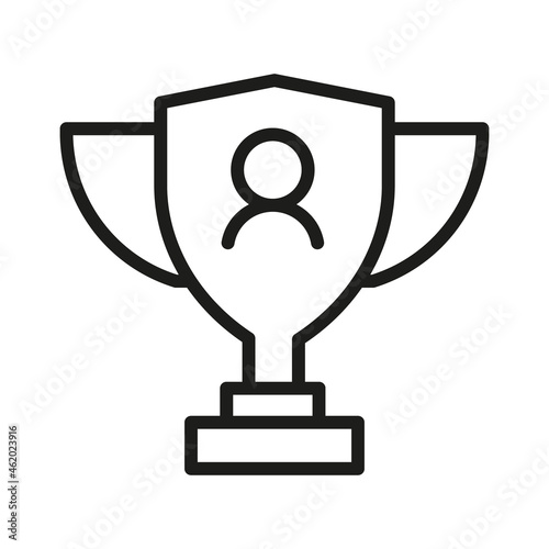 Vector Line Icon Related Award, Cup, Winner, Trophy