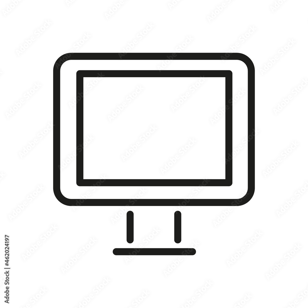 Computer Icon Isolated On White Background. Monitor Symbol Modern, Simple, Vector, Icon For Website Design, Mobile APP, UI. Vector Illustration Computer Icon Isolated On White Background. Monitor Symbol Modern, Simple, Vector, Icon For Website Design, Mobile APP, UI. Vector Illustration