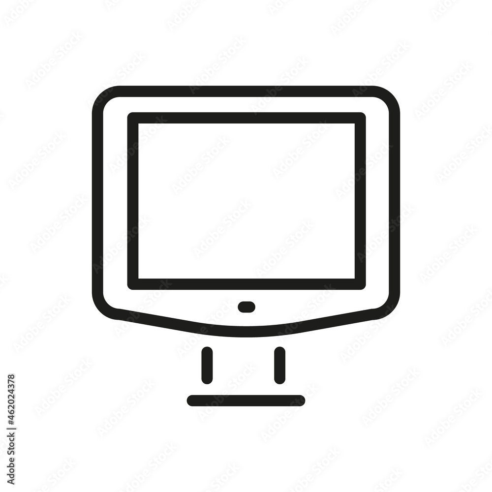 Computer Icon Isolated On White Background. Monitor Symbol Modern, Simple, Vector, Icon For Website Design, Mobile APP, UI. Vector Illustration Computer Icon Isolated On White Background. Monitor Symbol Modern, Simple, Vector, Icon For Website Design, Mobile APP, UI. Vector Illustration