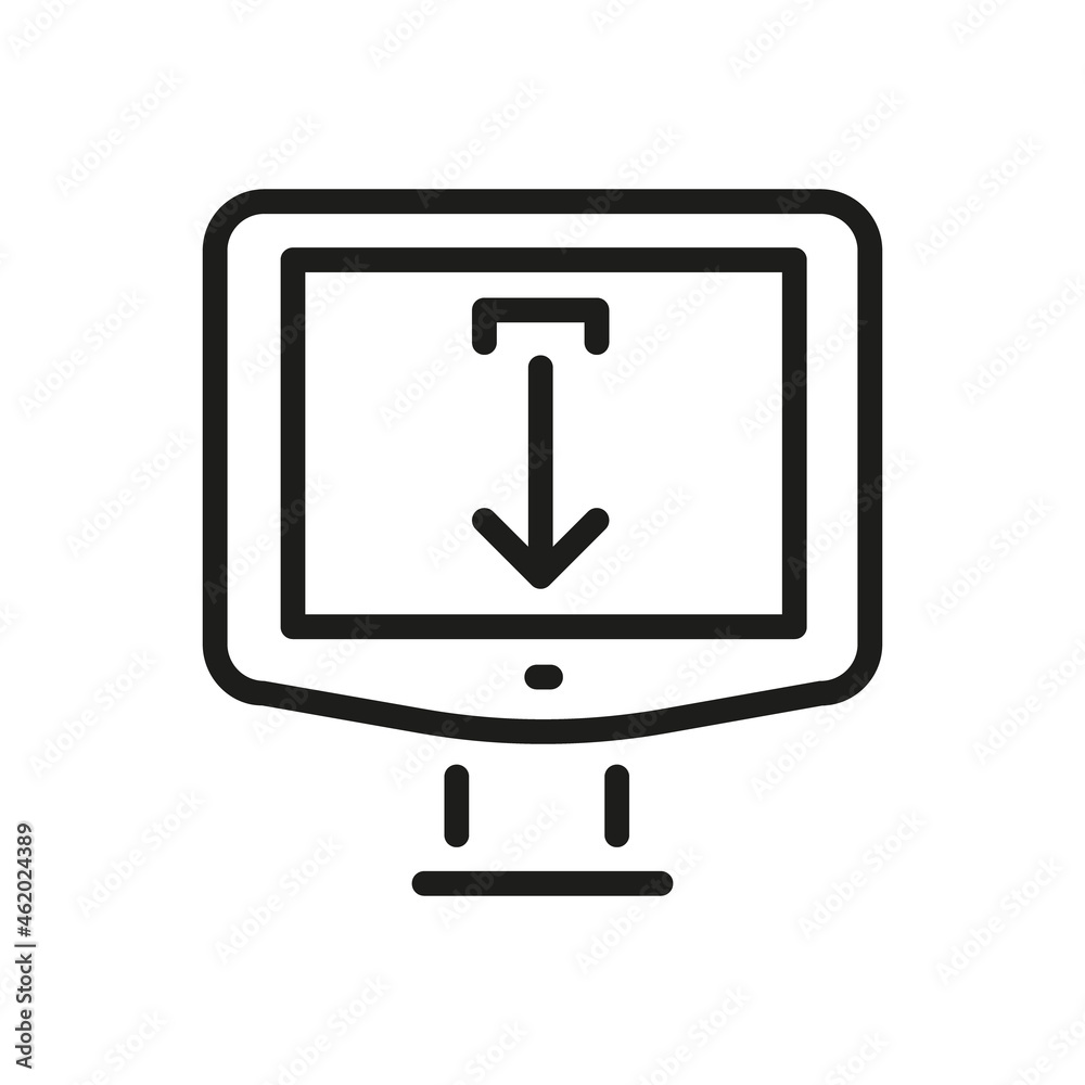 Computer Icon Isolated On White Background. Monitor Symbol Modern, Simple, Vector, Icon For Website Design, Mobile APP, UI. Vector Illustration Computer Icon Isolated On White Background. Monitor Symbol Modern, Simple, Vector, Icon For Website Design, Mobile APP, UI. Vector Illustration