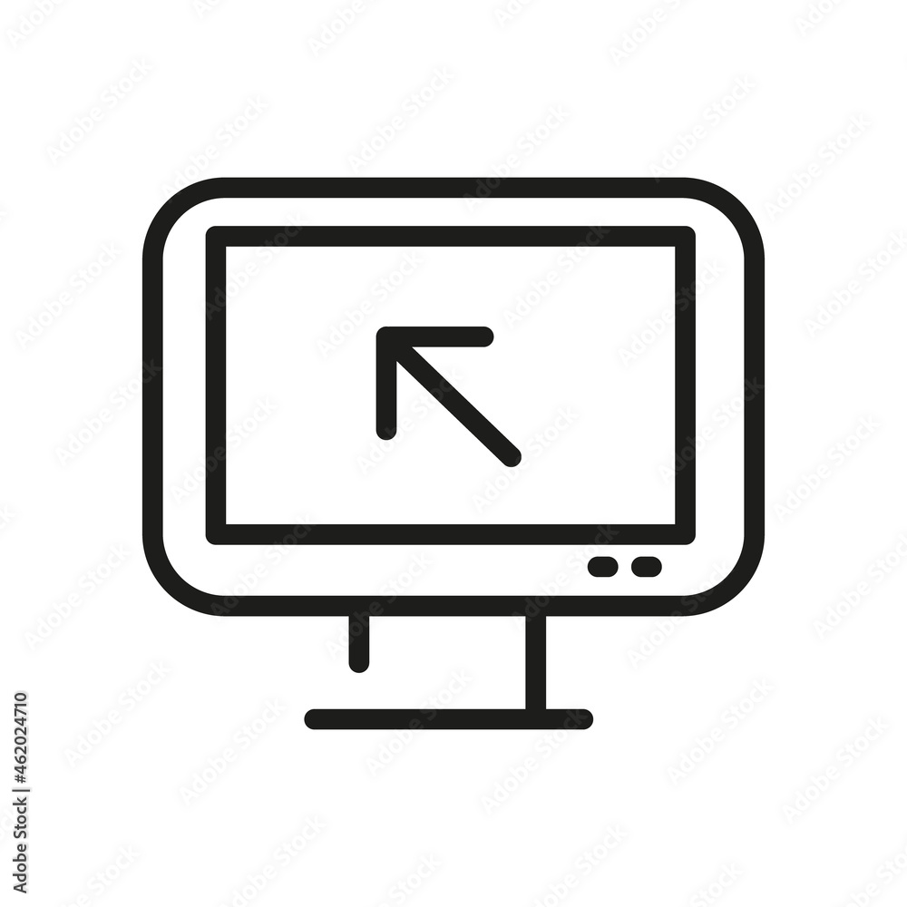 Computer Icon Isolated On White Background. Monitor Symbol Modern, Simple, Vector, Icon For Website Design, Mobile APP, UI. Vector Illustration Computer Icon Isolated On White Background. Monitor Symbol Modern, Simple, Vector, Icon For Website Design, Mobile APP, UI. Vector Illustration