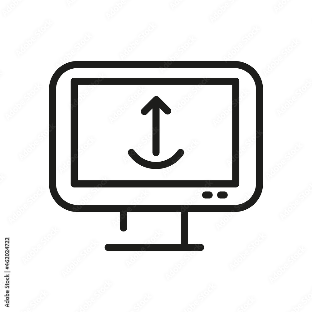 Computer Icon Isolated On White Background. Monitor Symbol Modern, Simple, Vector, Icon For Website Design, Mobile APP, UI. Vector Illustration Computer Icon Isolated On White Background. Monitor Symbol Modern, Simple, Vector, Icon For Website Design, Mobile APP, UI. Vector Illustration