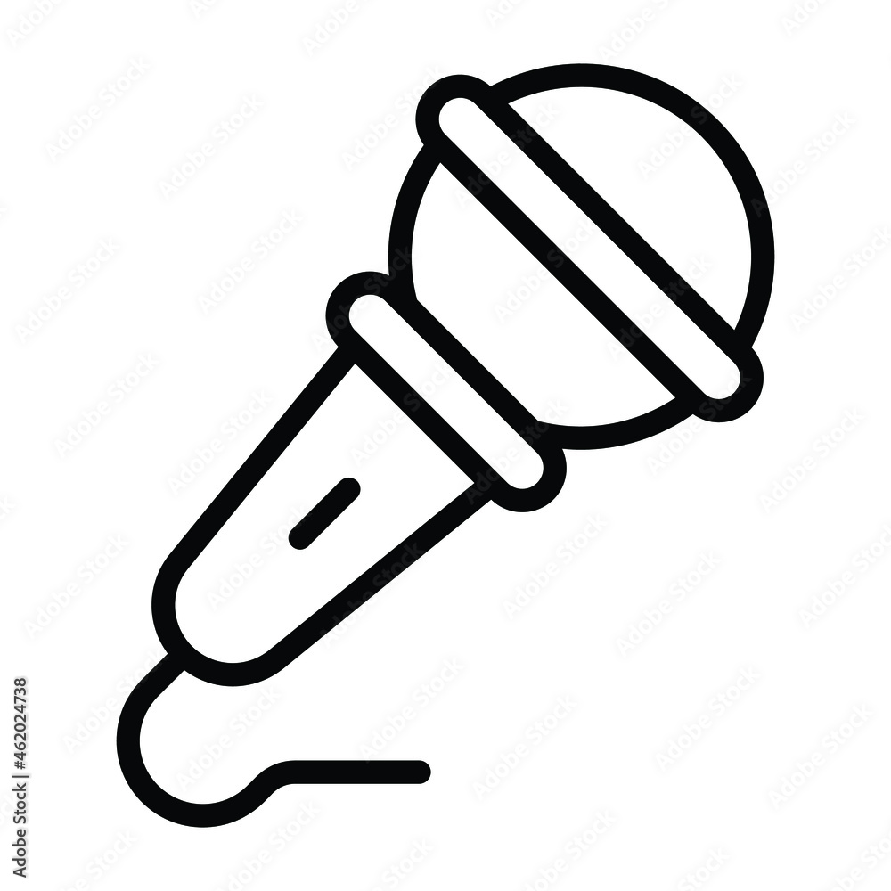 Microphone outline icon, Merry Christmas and Happy New Year icons for web and mobile design. Microphone outline icon, Merry Christmas and Happy New Year icons for web and mobile design.
