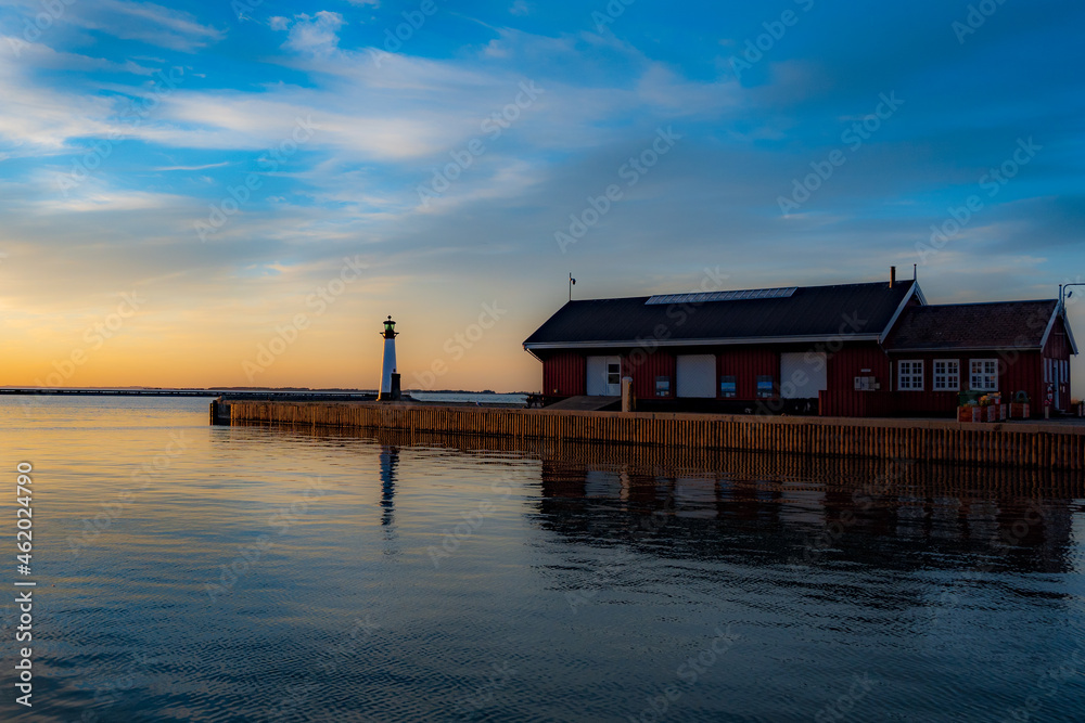 sunset on the pier