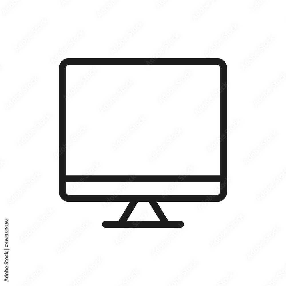 Computer Icon Isolated On White Background. Monitor Symbol Modern, Simple, Vector, Icon For Website Design, Mobile APP, UI. Vector Illustration Computer Icon Isolated On White Background. Monitor Symbol Modern, Simple, Vector, Icon For Website Design, Mobile APP, UI. Vector Illustration