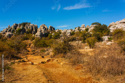 Torcal de Antequera, en la localidad de Antequera, provincia de Málaga, Andalucía, España.