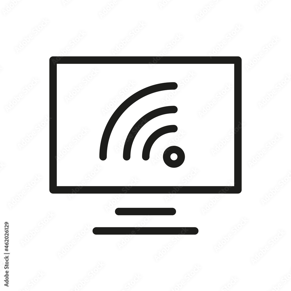 Computer Icon Isolated On White Background. Monitor Symbol Modern, Simple, Vector, Icon For Website Design, Mobile APP, UI. Vector Illustration Computer Icon Isolated On White Background. Monitor Symbol Modern, Simple, Vector, Icon For Website Design, Mobile APP, UI. Vector Illustration
