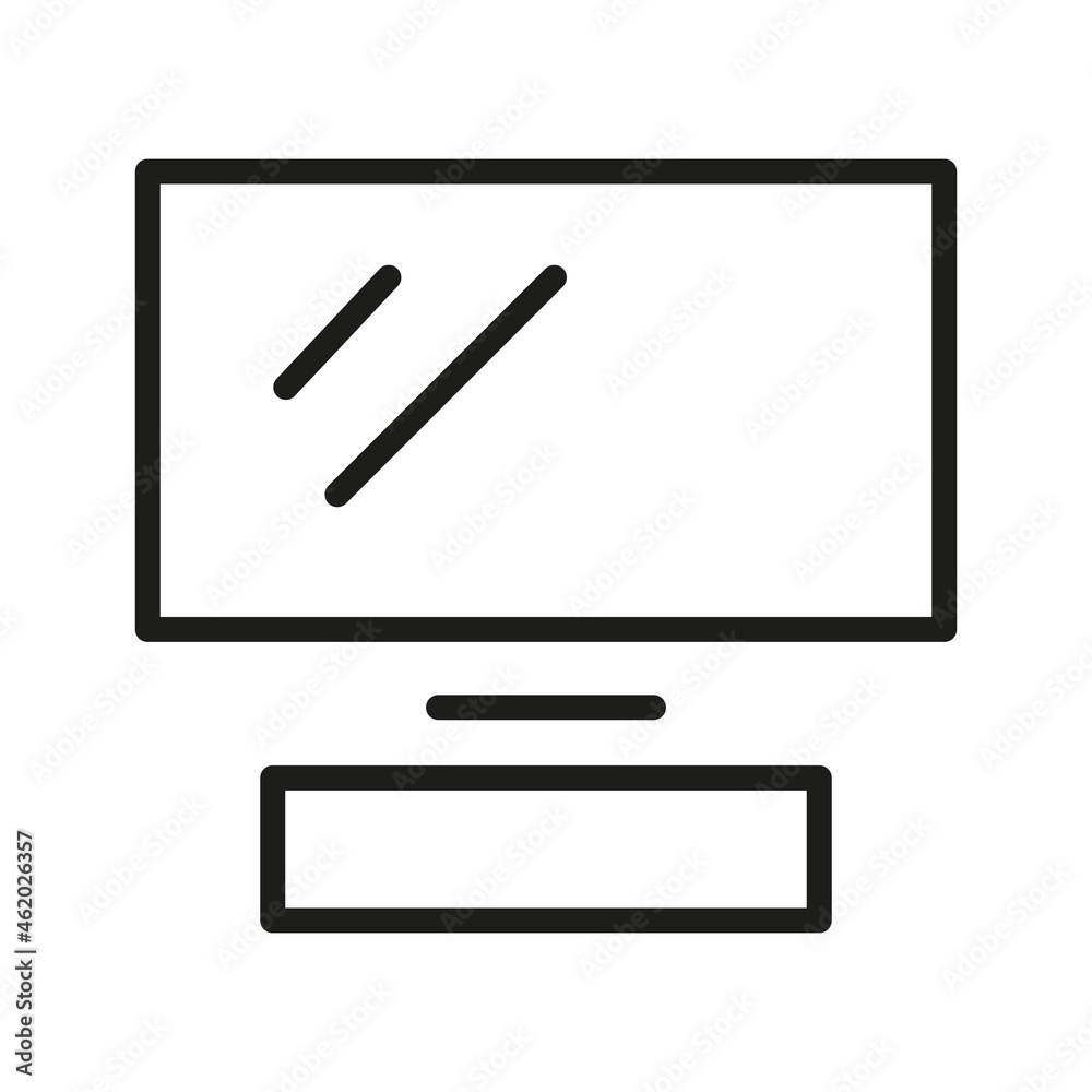 Computer Icon Isolated On White Background. Monitor Symbol Modern, Simple, Vector, Icon For Website Design, Mobile APP, UI. Vector Illustration Computer Icon Isolated On White Background. Monitor Symbol Modern, Simple, Vector, Icon For Website Design, Mobile APP, UI. Vector Illustration