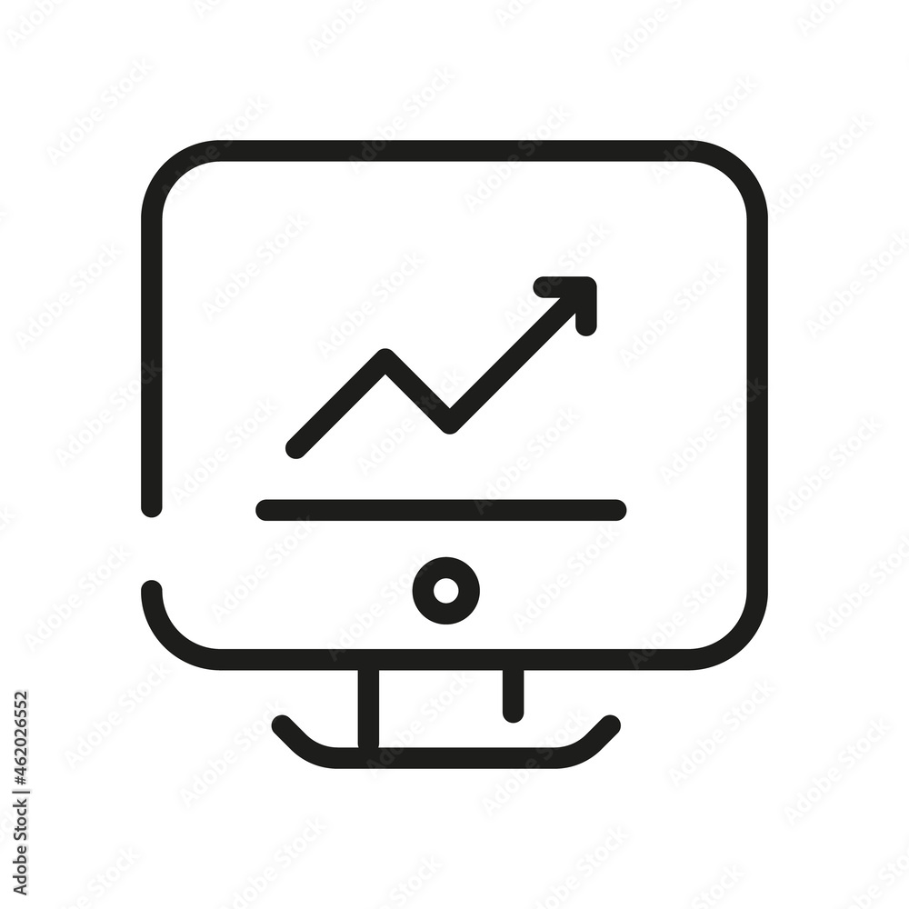 Computer Icon Isolated On White Background. Monitor Symbol Modern, Simple, Vector, Icon For Website Design, Mobile APP, UI. Vector Illustration Computer Icon Isolated On White Background. Monitor Symbol Modern, Simple, Vector, Icon For Website Design, Mobile APP, UI. Vector Illustration