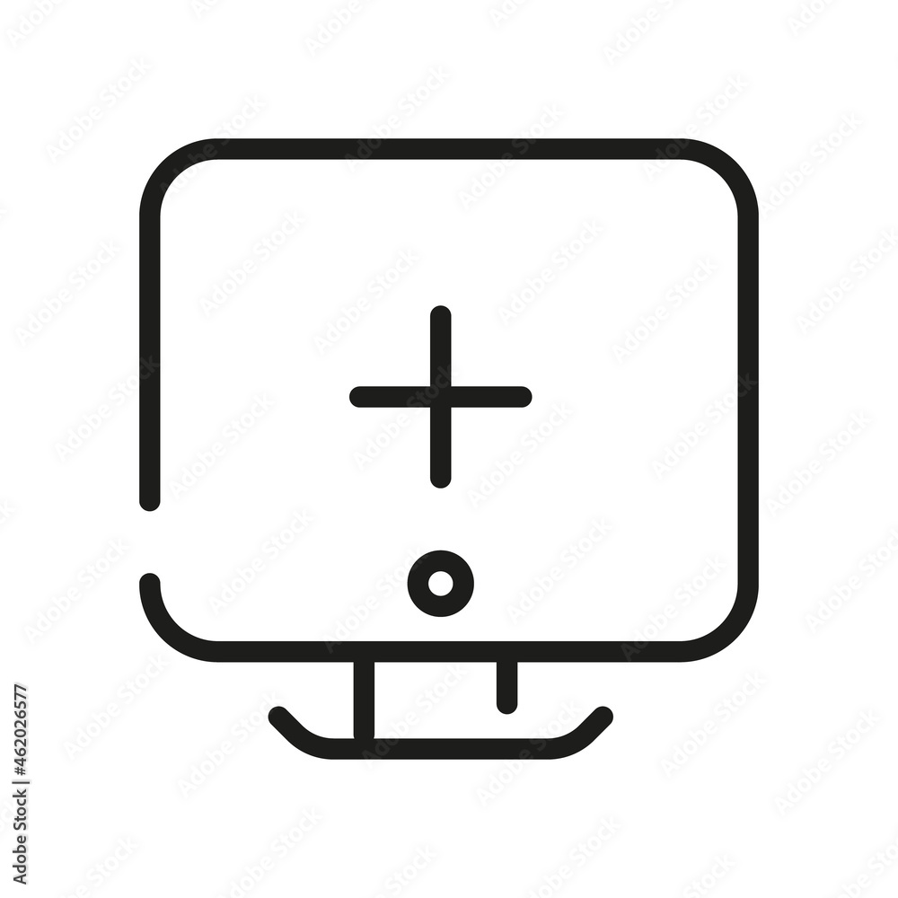 Computer Icon Isolated On White Background. Monitor Symbol Modern, Simple, Vector, Icon For Website Design, Mobile APP, UI. Vector Illustration Computer Icon Isolated On White Background. Monitor Symbol Modern, Simple, Vector, Icon For Website Design, Mobile APP, UI. Vector Illustration