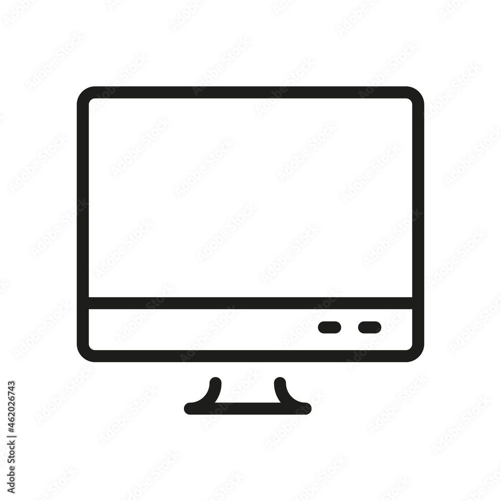 Computer Icon Isolated On White Background. Monitor Symbol Modern, Simple, Vector, Icon For Website Design, Mobile APP, UI. Vector Illustration Computer Icon Isolated On White Background. Monitor Symbol Modern, Simple, Vector, Icon For Website Design, Mobile APP, UI. Vector Illustration