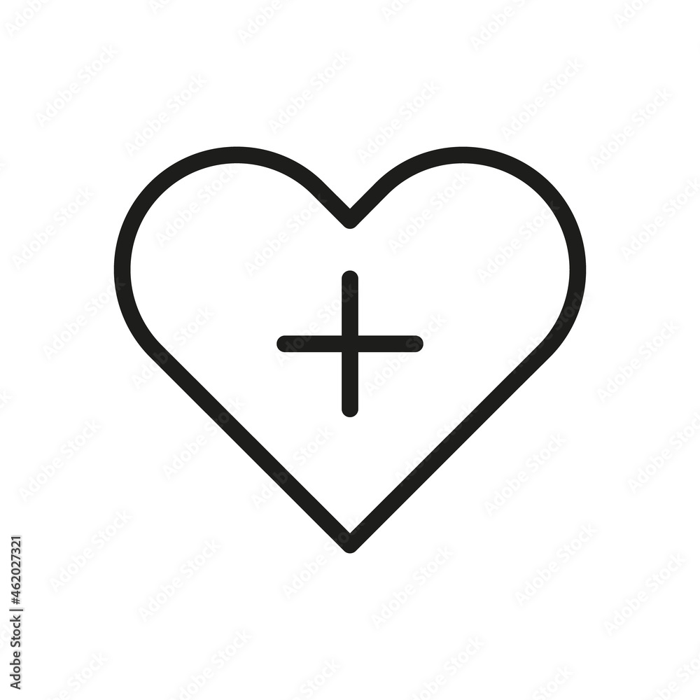 Obraz premium Vector Line Icon Related Heart, Love, Friendship