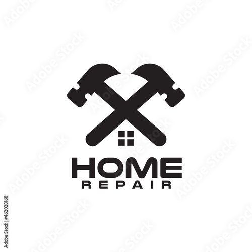 Home repair service logo design