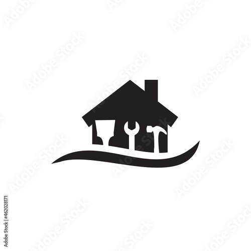 Home repair service logo design