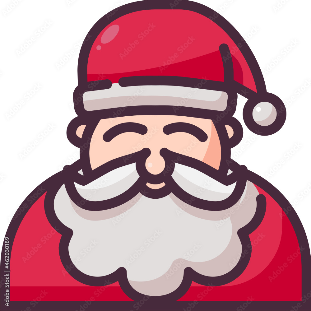 santa claus line icon santa claus line icon