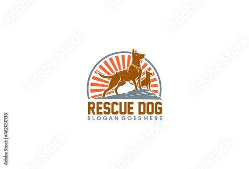 rescue dog logo exclusive design inspiration 