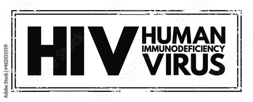 HIV - Human Immunodeficiency Virus acronym, medical concept background