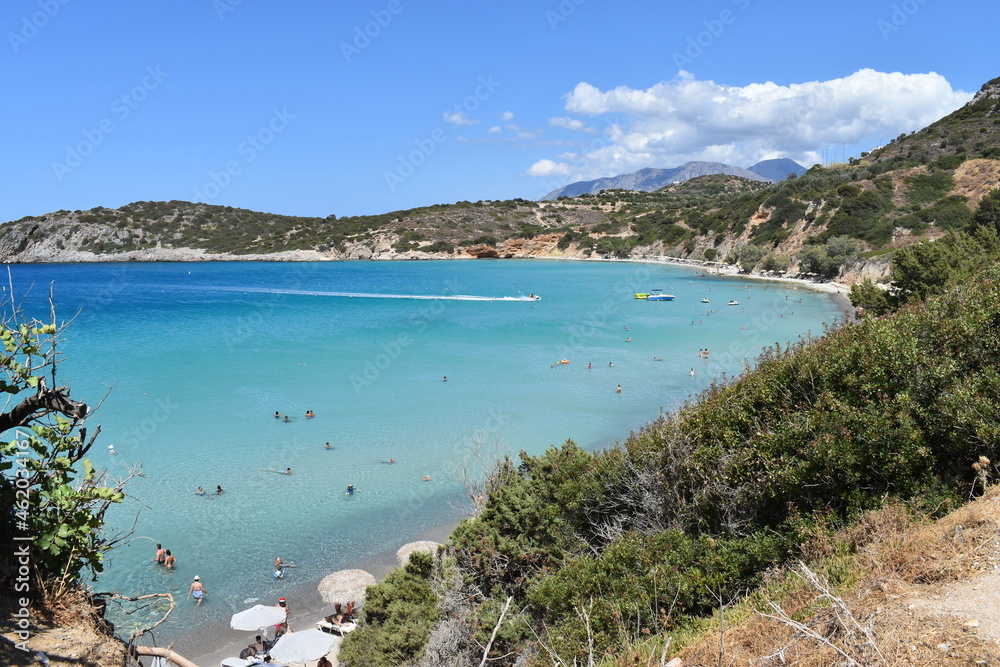 beach landscape of mediterranean sea
