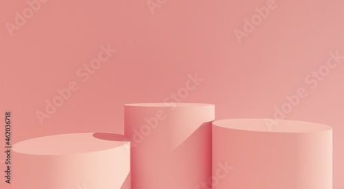 podium display for product presentation, 3d rendering