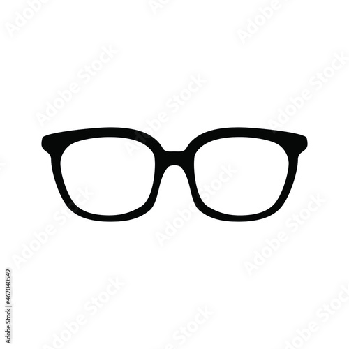 Black frame glasses. Hipster, nerd, smart, stylish.